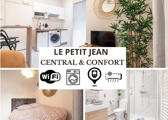 Appartement Le Petit Jean- Pres Gare Et Tram - Supermarches - Wifi -